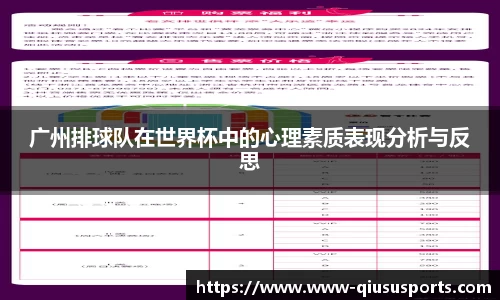 广州排球队在世界杯中的心理素质表现分析与反思